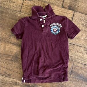 Boys S Abercrombie Kids Red Polo Shirt with Classic Collar and Short Sleeves